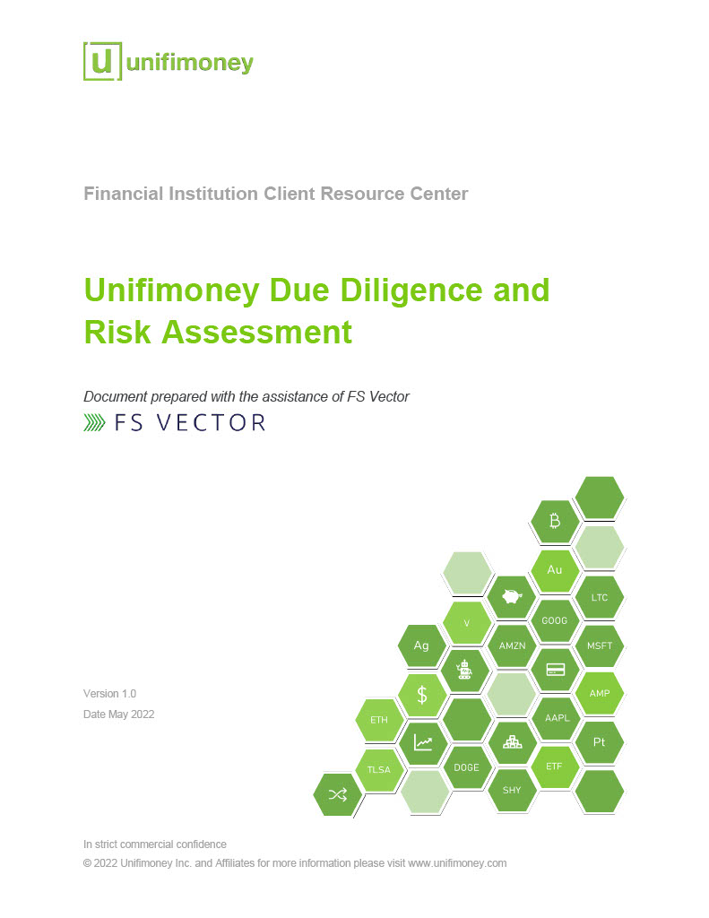Unifimoney's due diligence and risk assessment cover